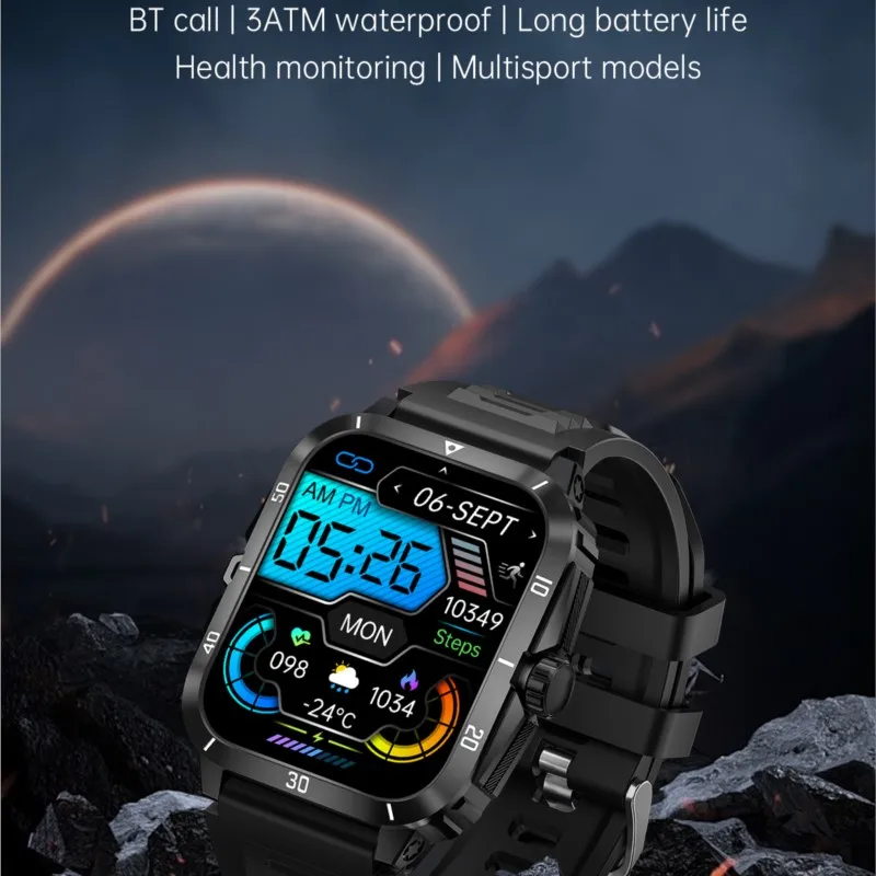 NAMOFOTO nowy wodoodporny Smartwatch 1.96 ''mężczyźni kobiety moda sport Fitness zegar na rękę BT zegarek na rękę DIY Dial inteligentne zegarki