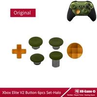 Thumbsticks de soporte analógico de repuesto para controlador Xbox Elite Series 2, juego de botones de Metal para empuñaduras de mando Halo Infinite