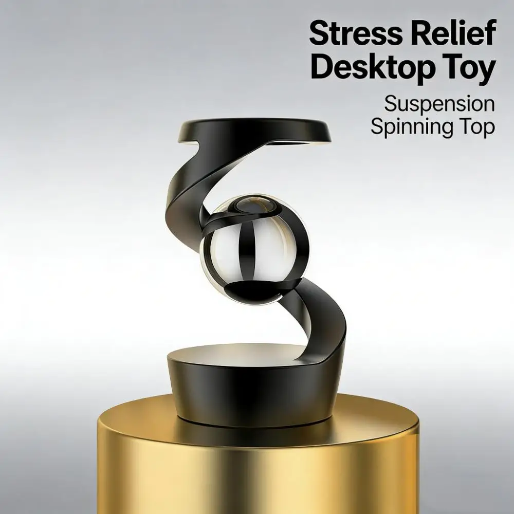 

Suspension gyroscope Kinetic Fidget Spinners Office Desk Toy Desktop Stress Relief Toy Allo Decompression Hypnosis Rotating Gyro