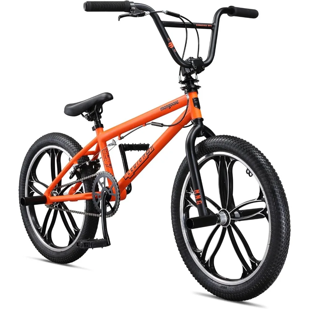 Freestyle Sidewalk BMX Bike, Beginner Riders, Boys and Girls, 16-20-inch Wheels, Hi-Ten Steel Frame, Micro Drive BMX Gearing