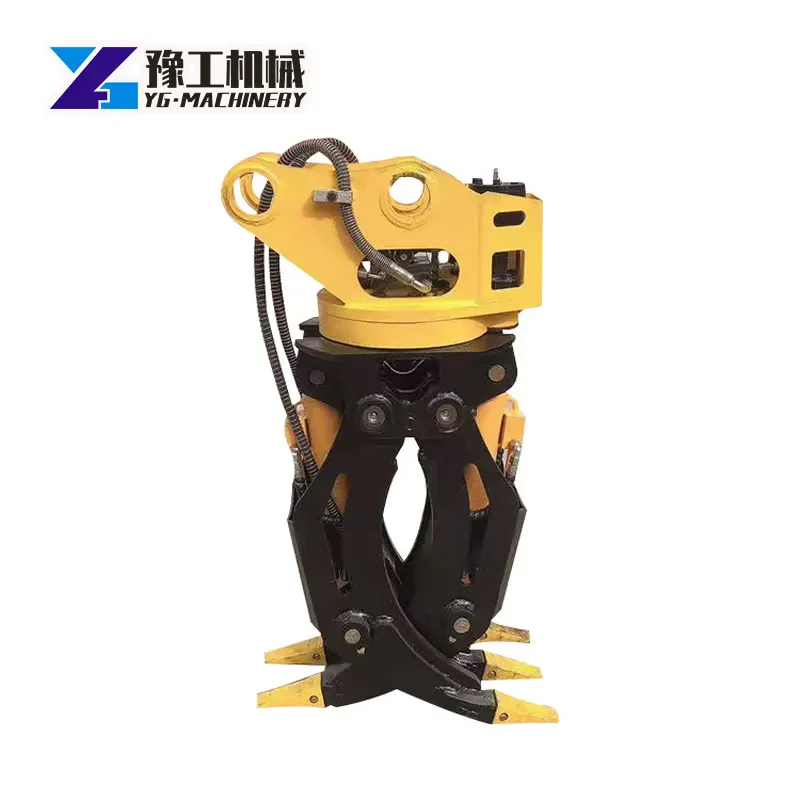 Wood Grapple Crane Log Crane Grapple Excavator Mounted Wood Cutter Tree Shear Cutting Machine In Forestry Machinery