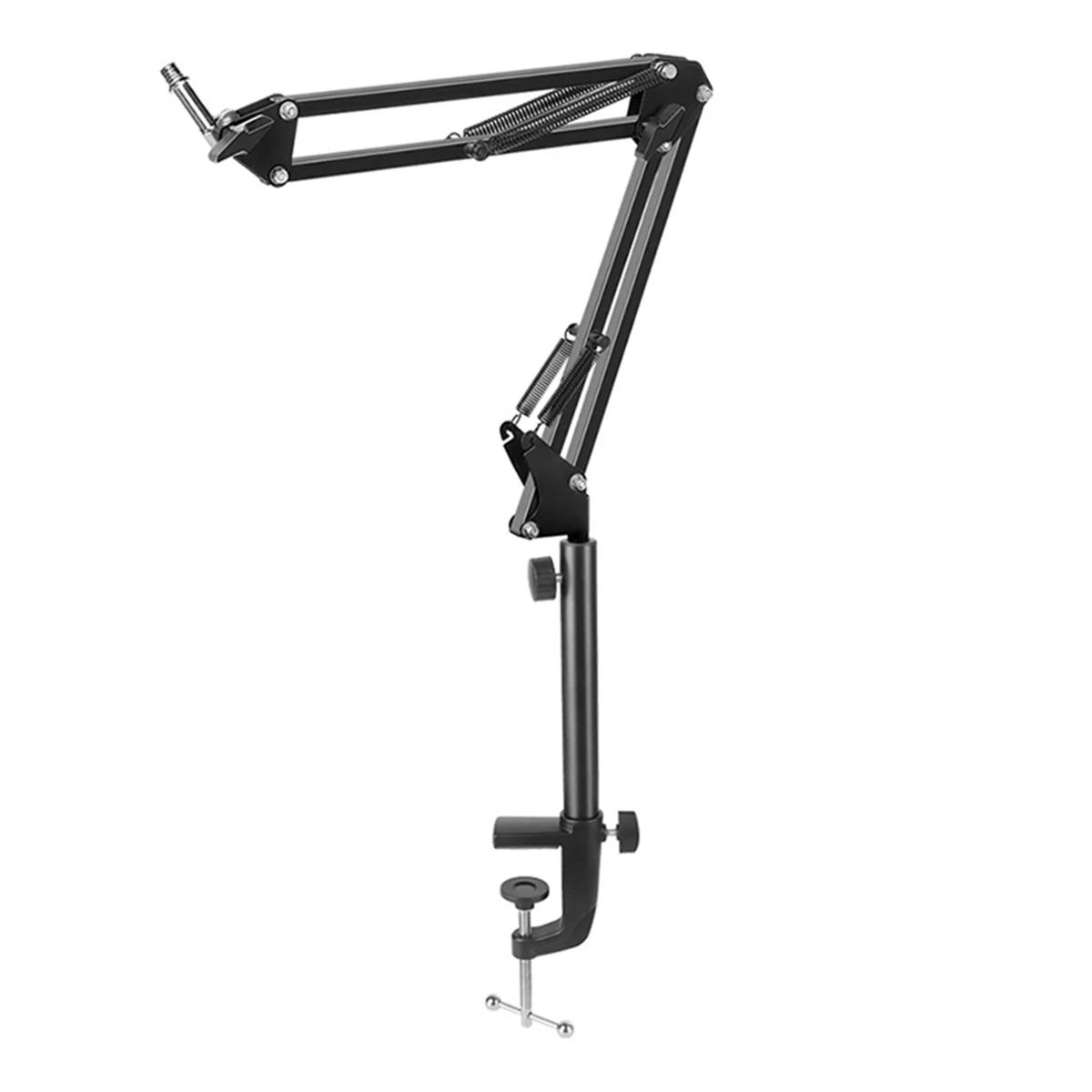 T36C 25cm Height Increase Model Microphone Boom Arm with Tabletop Stand for Podcasting, Video Games, Radio and Studio Audio,A