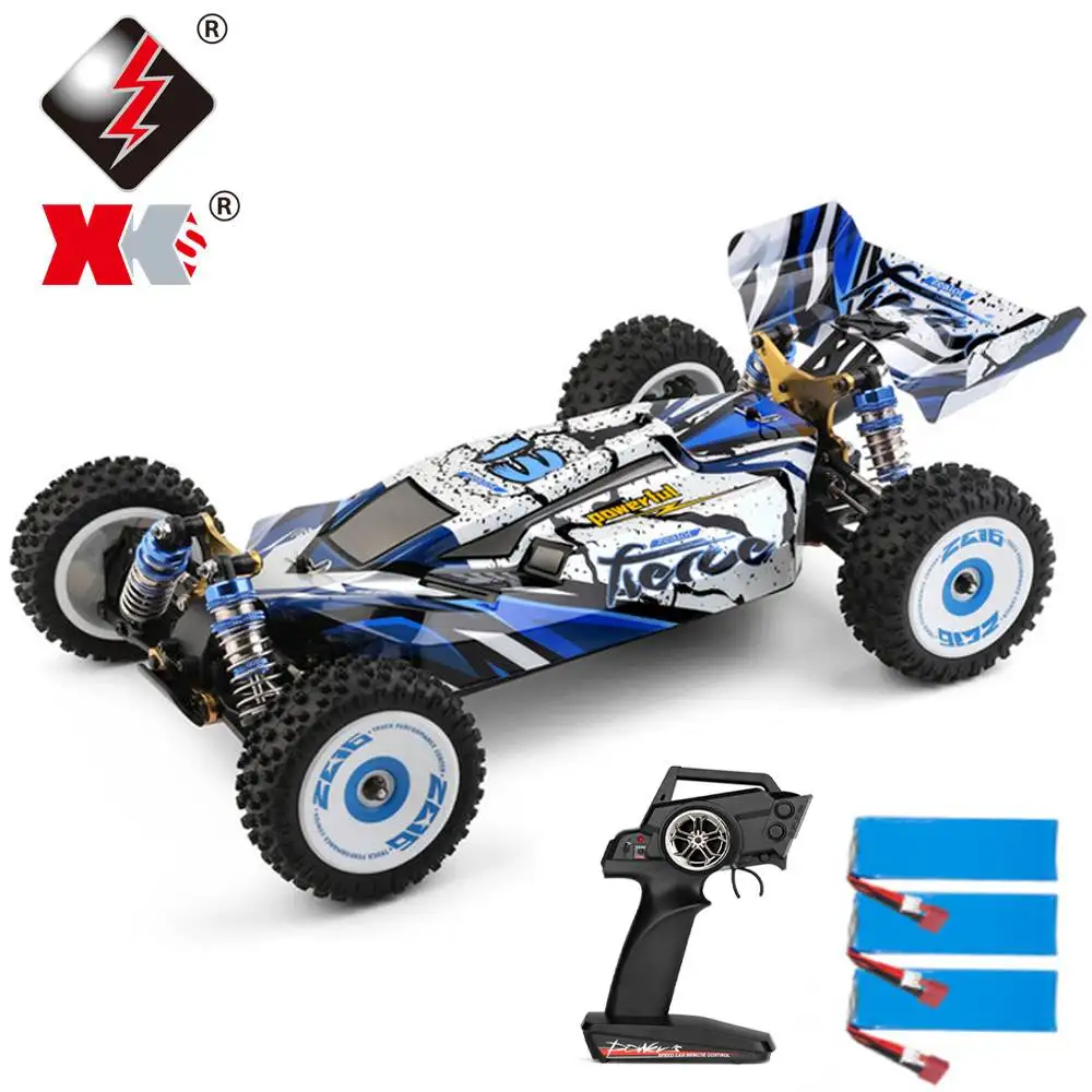 WLtoys 124017 2.4G Racing RC Car 75KM/H High Speed Brushless 4WD Electric Car Off-Road Drift Remote Control Toys for Children