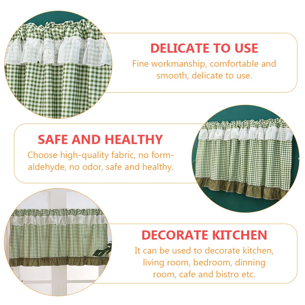 

1Pcs Short Curtain for Kitchen Curtain Blackout Curtains Decor Living Room Bedroom Dinning