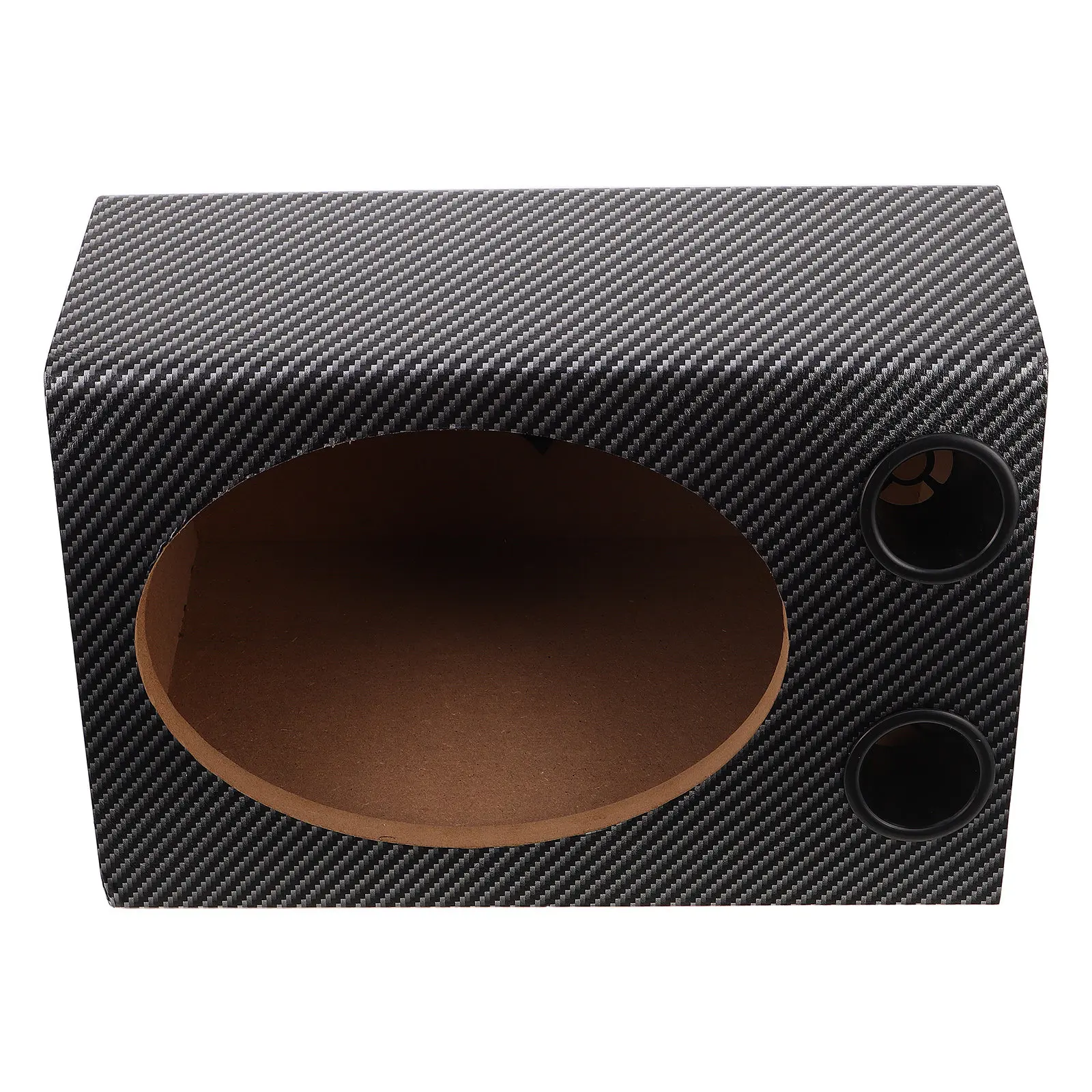 wooden-car-audio-speaker-box-trapezoidal-pvc-veneer-subwoofer-enclosure-vehicle-sound-isolation-speaker-cabinet