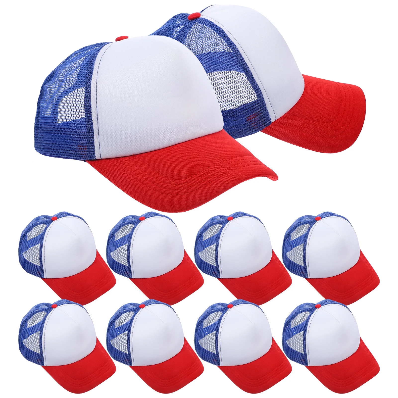 

10 Pcs DIY Sublimation Hats Black Polyester Blank Hat Diy Driver Hat Blank Baseball Caps Diy Baseball Caps Summer