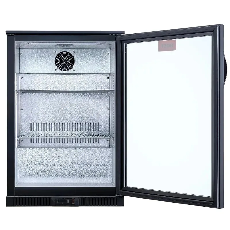 # For Stainless Steel Tempered Glass Back Bar Beverage Cooler Beverage Refrigerator Beer Display Automatic Defrost