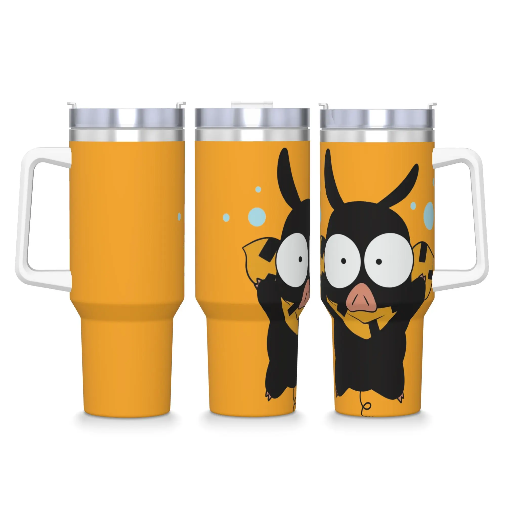 Vaso de Acero Inoxidable, Taza de Café con Diseño de Anime P Chan Ranma, Ryoga Hibiki, Antiderrames, para Bebidas Frías, para Coche, Botella de Agua para Viaje