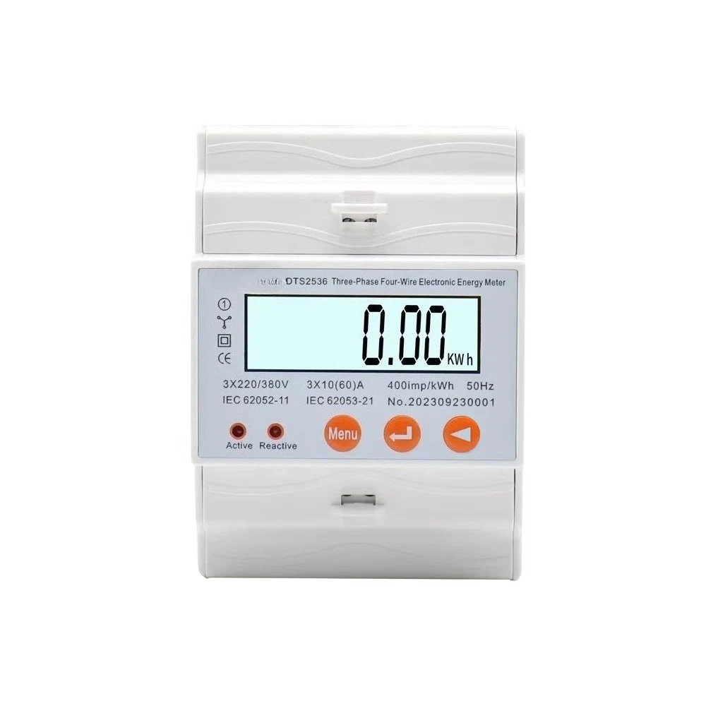 

Din Rail Ac Power Three Phase Four Wire Electric Bidirectional Energy Meter With Rs485 Port