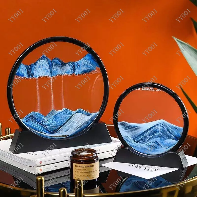 

Quicksand painting ornament creative art hourglass living room wine cabinet TV cabinet ornament birthday gift