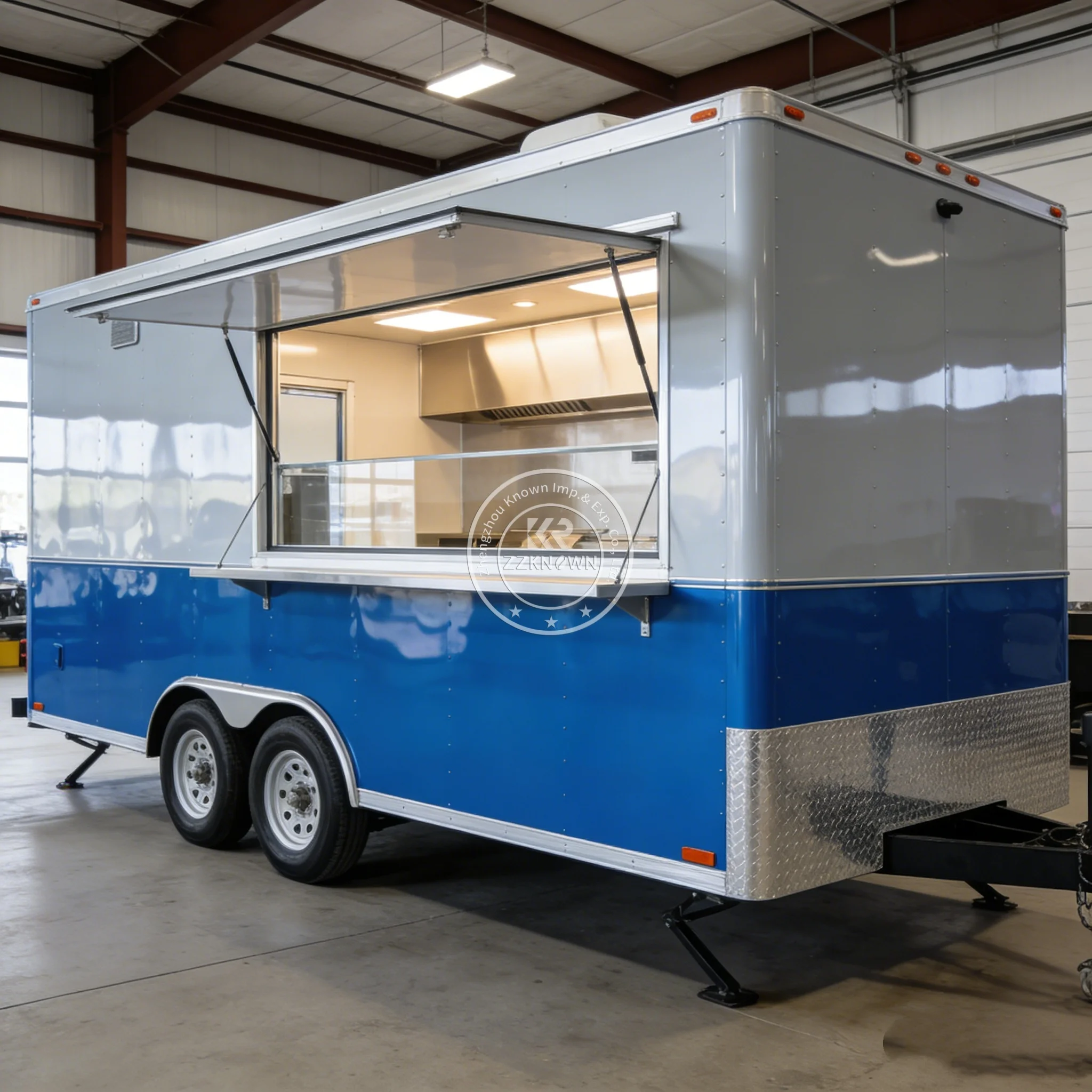 

Полностью укомплектованная уличная тележка для горячей еды, мобильная кухня, прицеп для кейтеринга, фургон для еды с возможностью индивидуальной настройки внешнего вида