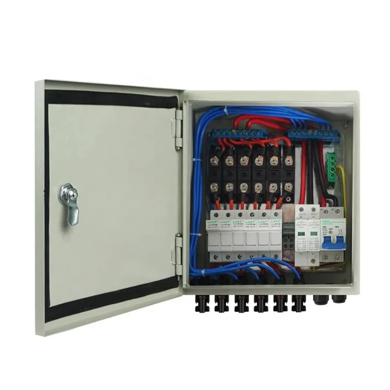 

pv array 6 String solar panel combiner box with 12A Circuit Breaker PV