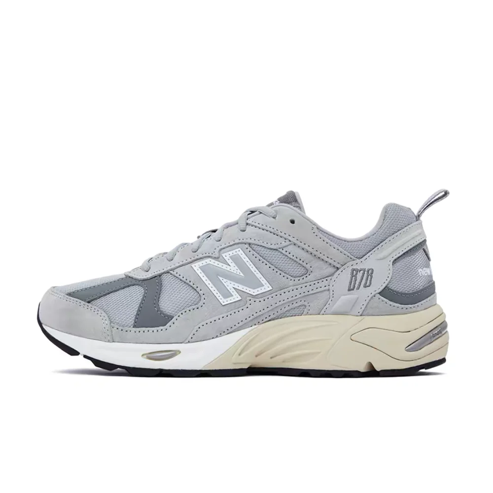 New Balance NB878 Unisex Low-Top City Commute Runners – Gray, Minimalist Style, Non-Slip Outsole & Durable Comfort CM878MT1