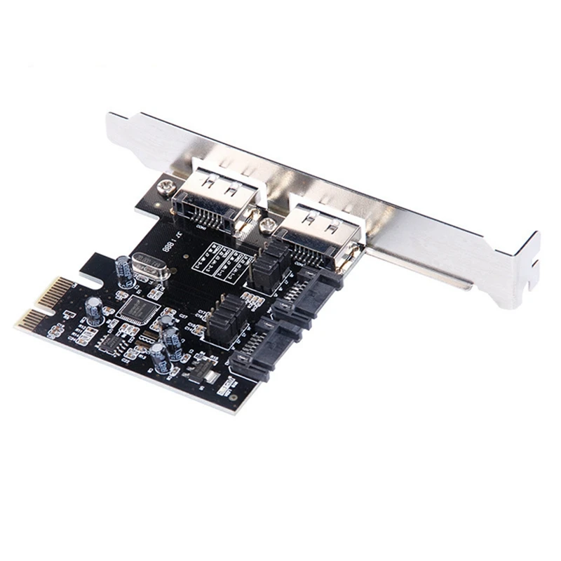 PCI-E To SATA Expansion Card 2 Ports SATA+E SATA Adapter Card ASM1061 PCI-E To SATA3.0 Adapter Converter