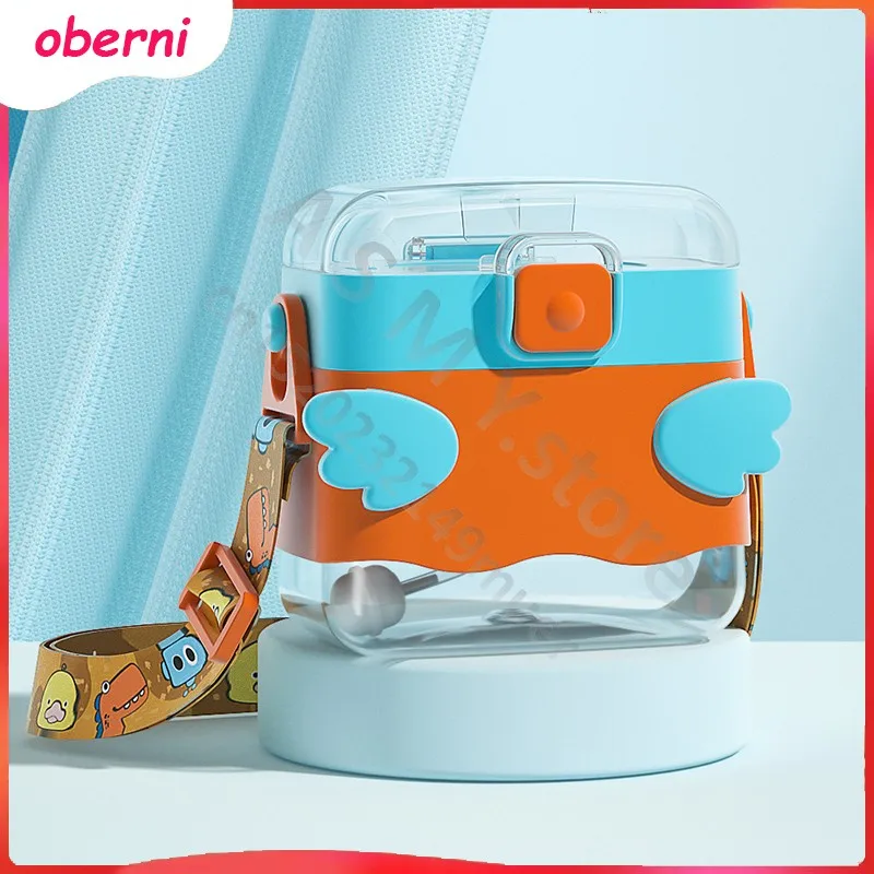 Oberni 360ML big baby children's straw cup / baby learning to drink cup / more than 6 months, 1 to 2 years old baby can be used