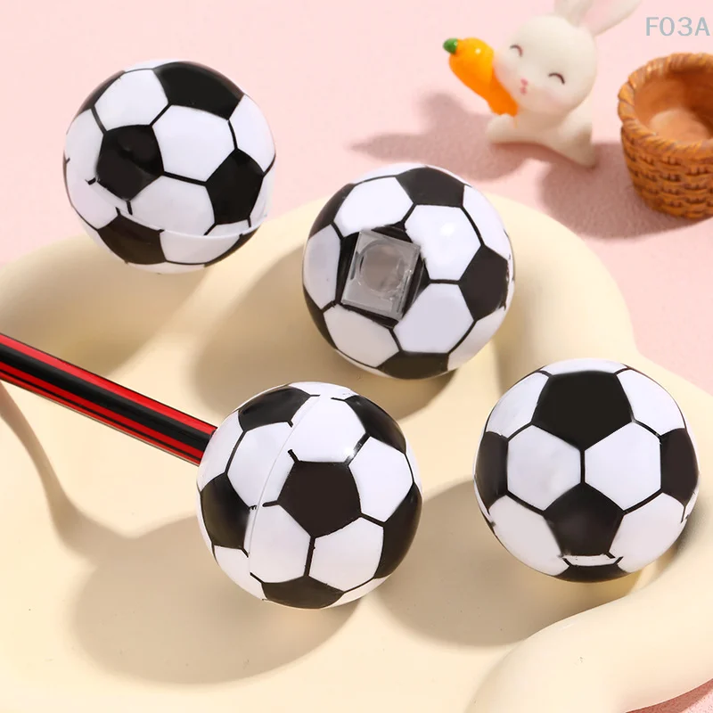 5Pcs Single-hole Mini Soccer Pencil Sharpener For Kids Creative Trend Football Shape Sharpeners Practical Office School Supplies