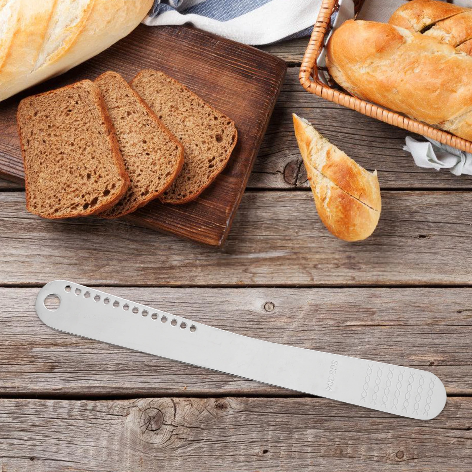 

Stainless Steel Kitchen Gadgets Multifunctional Dumpling Ruler Baking Pastry Pizza Dough Measuring Tool Precision Scale