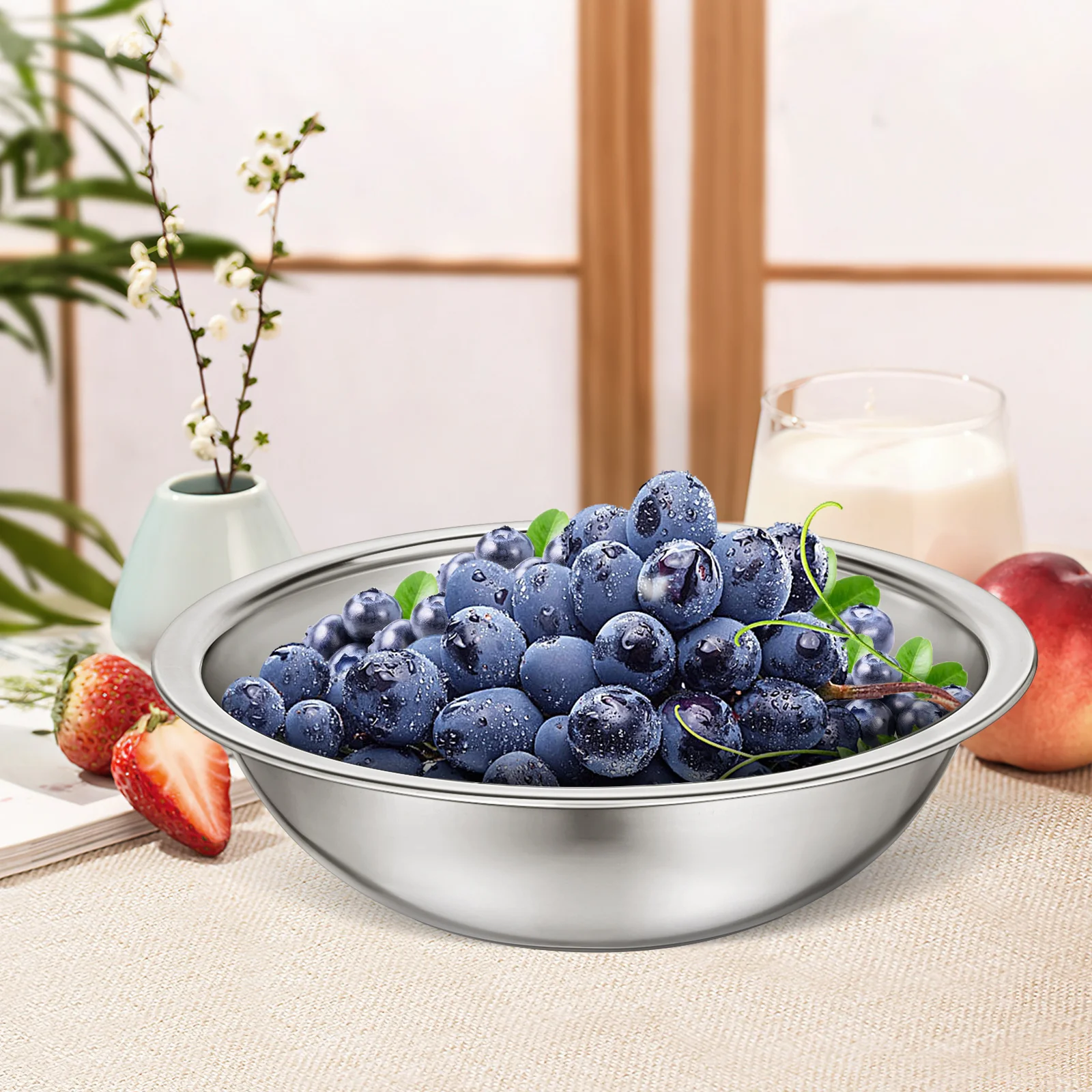 

1 Set Stainless Steel Drain Basket Shredder Slicer Multi-Functional Kitchen Colander For Washing Draining Vegetables Fruits