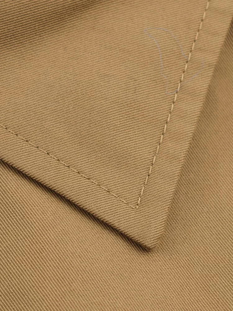 سترة نسائية جديدة على الطراز الأوروبي متعددة الاستخدامات وخصر قابل للتعديل وأكمام طويلة #6