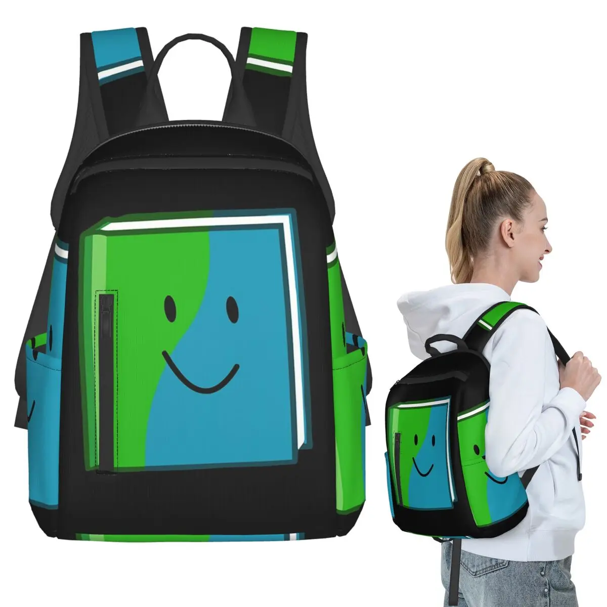

Book Just Not Team Member Backpack Student BookBag Kids School Bag Computer Shoulder Bags Boys Girls