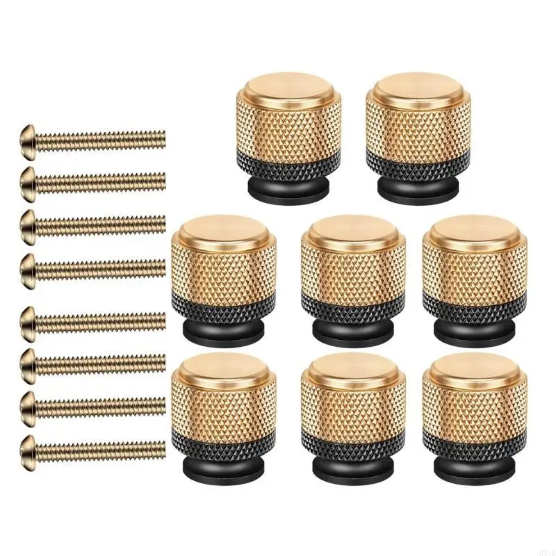 

8pcs Stylish Gold Black Cabinet Pull Accessory for Bedroom And Living Room 203F