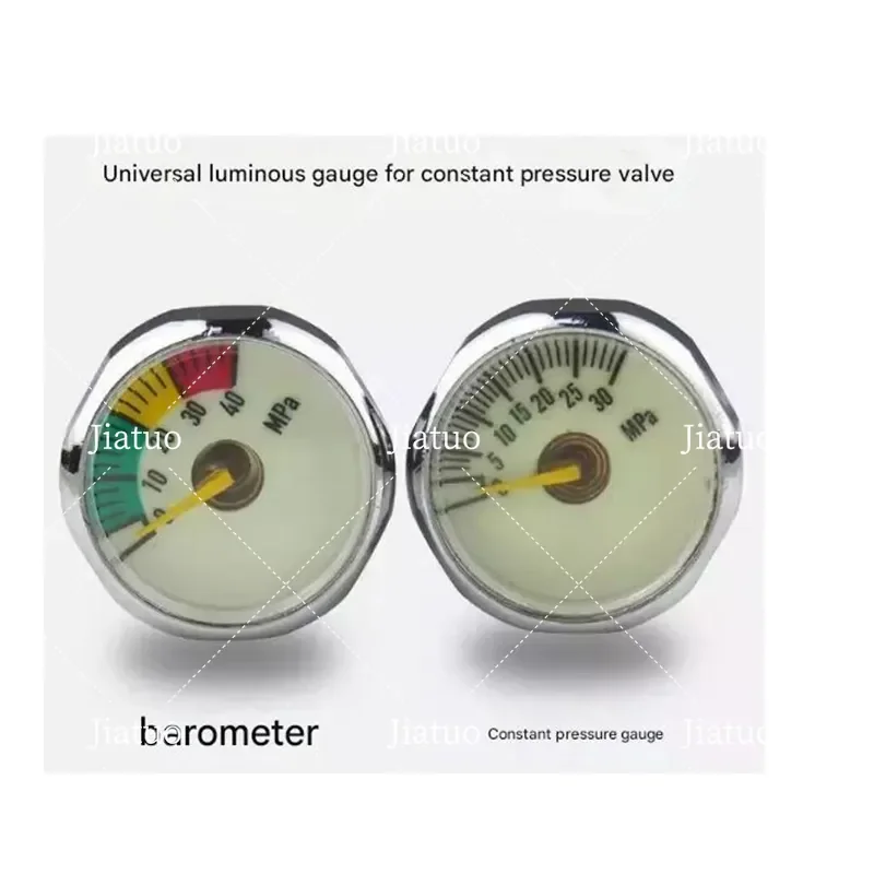 30MPa Pressure  High Pressure Air Gauge Small Luminous Gauge Constant Pressure Valve 40MPa Dual Gauge tool parts