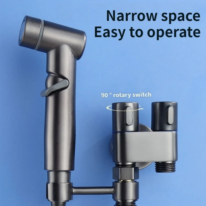 Conjunto de limpeza de banheiro bidé pulverizador de vaso sanitário conjunto de água fria portátil bidé acessórios de banheiro portátil lavagem de banheiro anal douche