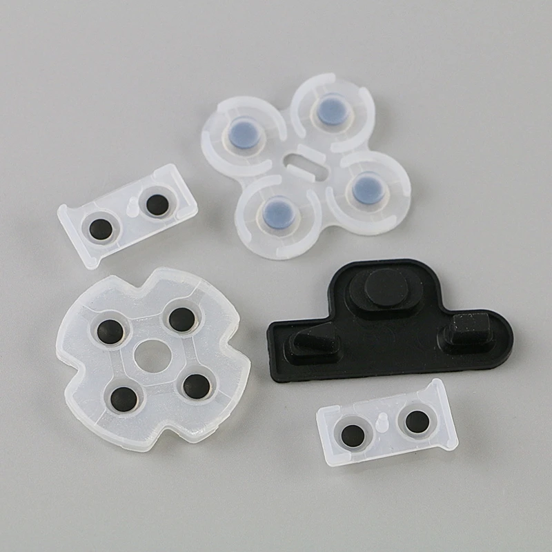 Silicone Soft Conductive Rubber Pad Replacement Fit for PS3Controller 5Pcs/Set