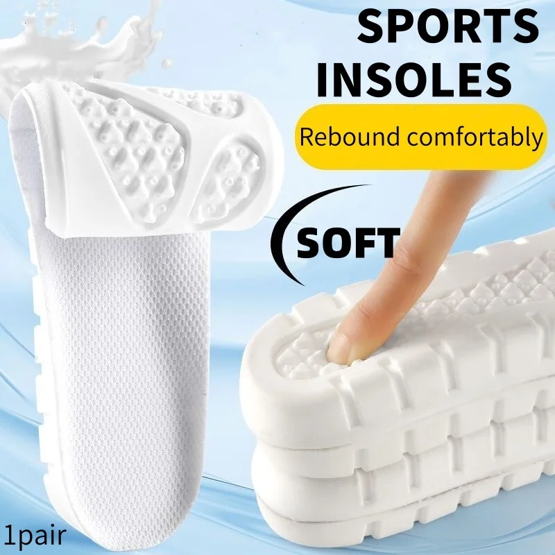 1 زوج امتصاص الصدمات الرياضة الارتفاع زيادة نعل للأقدام رجل إمرأة نعل إيفا وسادة الأحذية الناعمة #3