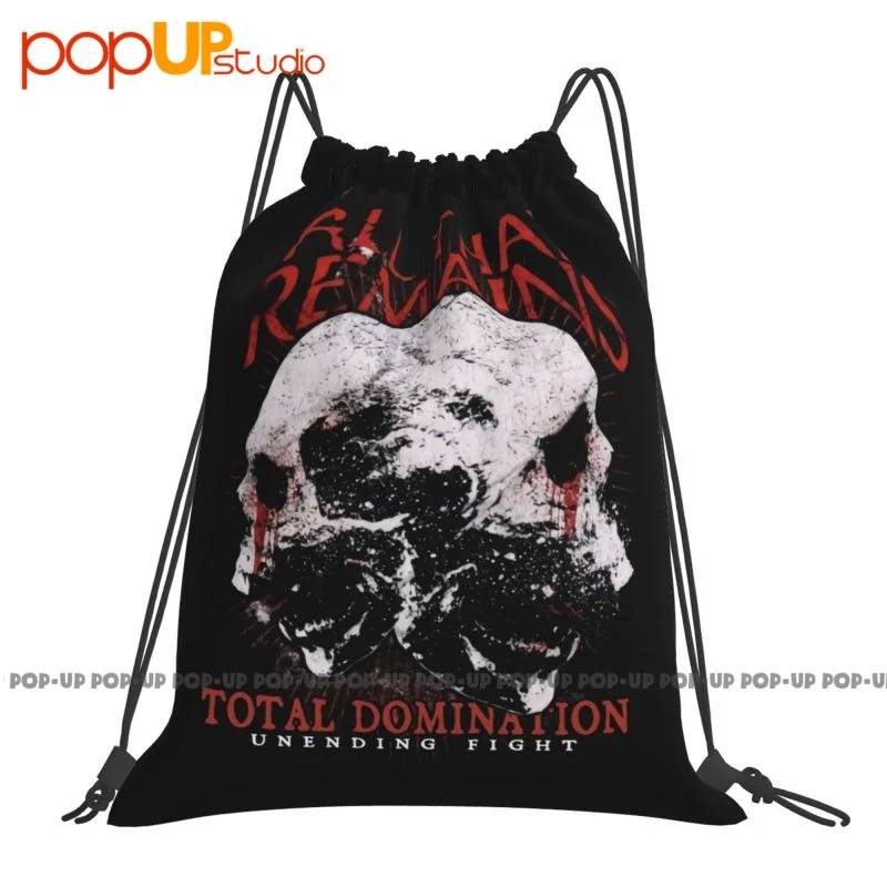 All That Remains Total Domination Unending Fight Drawstring Bags Gym Bag Creative School Sport Bag