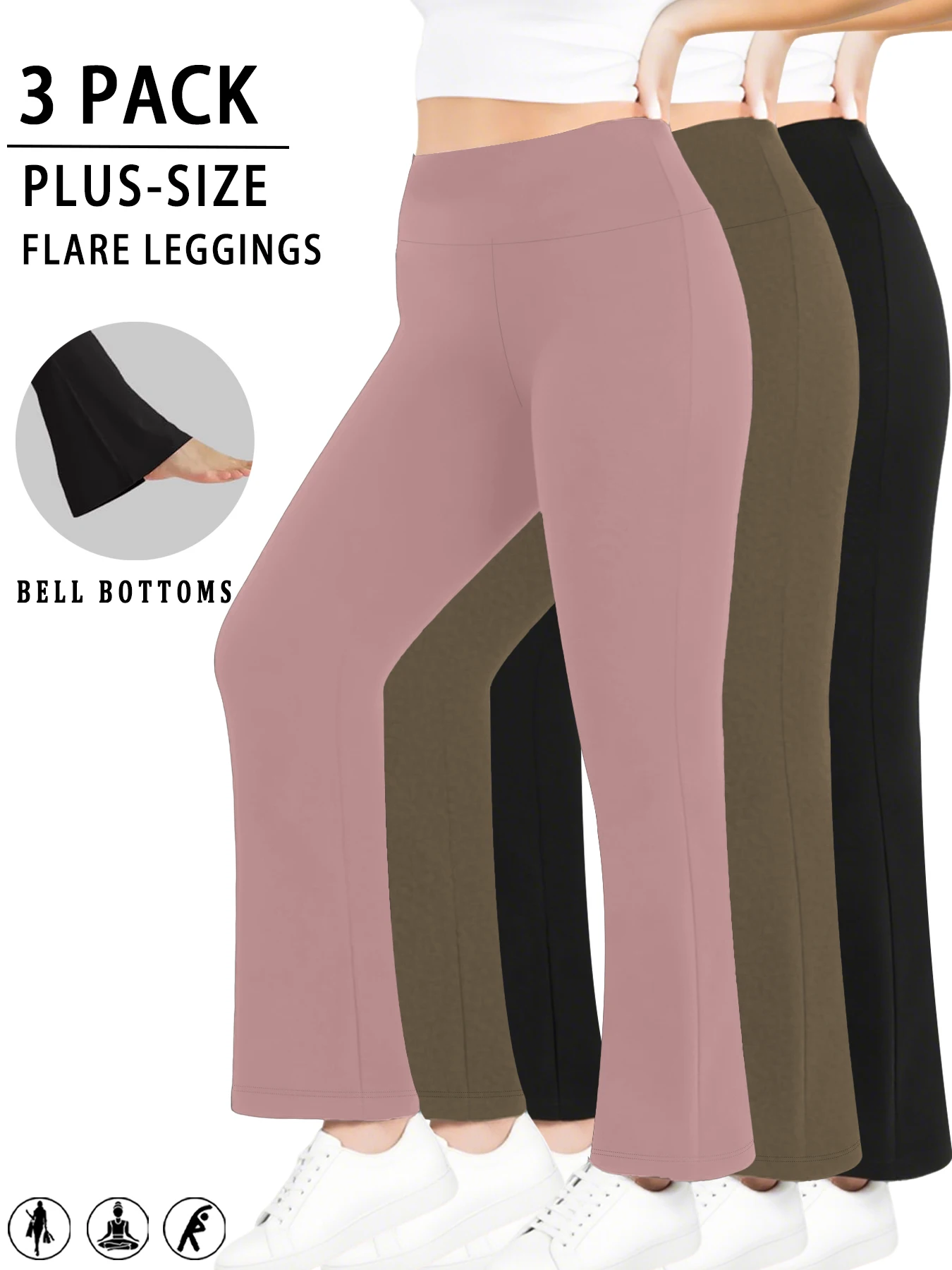 3 Pack Plus Size La… - image