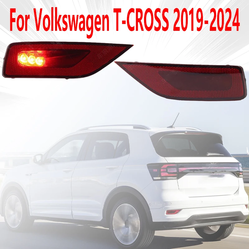 Reflective Lamp For Volkswagen T-cross 2019 2020 2021 2022 2023 2024 2GM945701 2GM945702 Rear Bumper Lamp Lighting