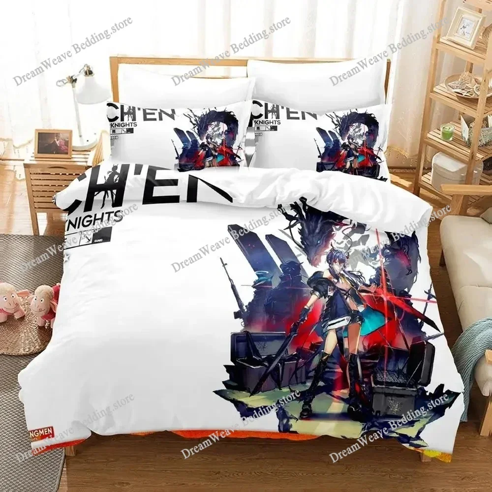 

New Arknights Bedding Set Single Twin Full Queen King Size Bed Set Adult Kid Bedroom Duvet Cover Sets 3D Print Game Anime741