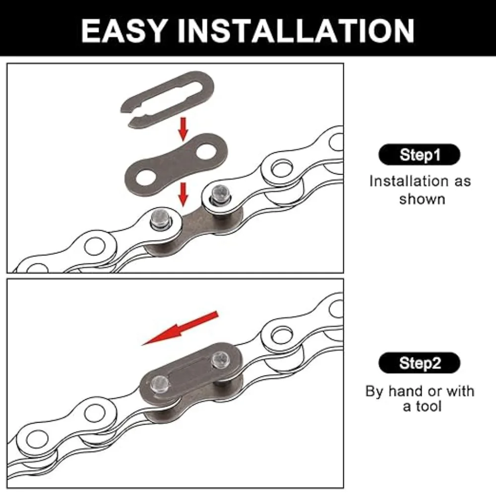10 Pieces Bike Chain Master Link Single Speed Bicycle Chain Link Missing Link Connectors Bike Chain Repair Accessories image 6