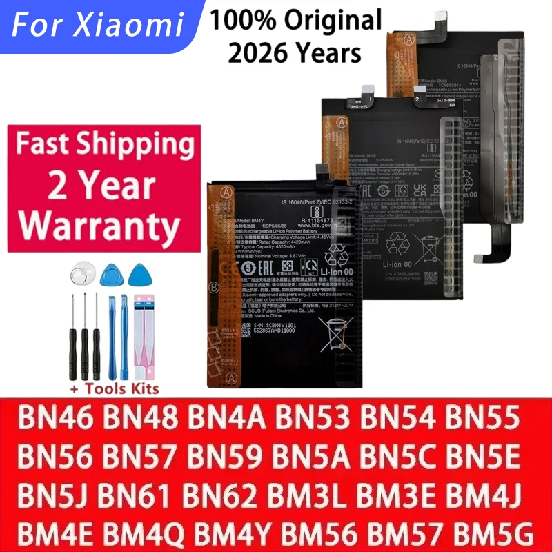 Original For Xiaomi Redmi Note Mi M2 POCO F3 X3 3 M3 K40 X4 