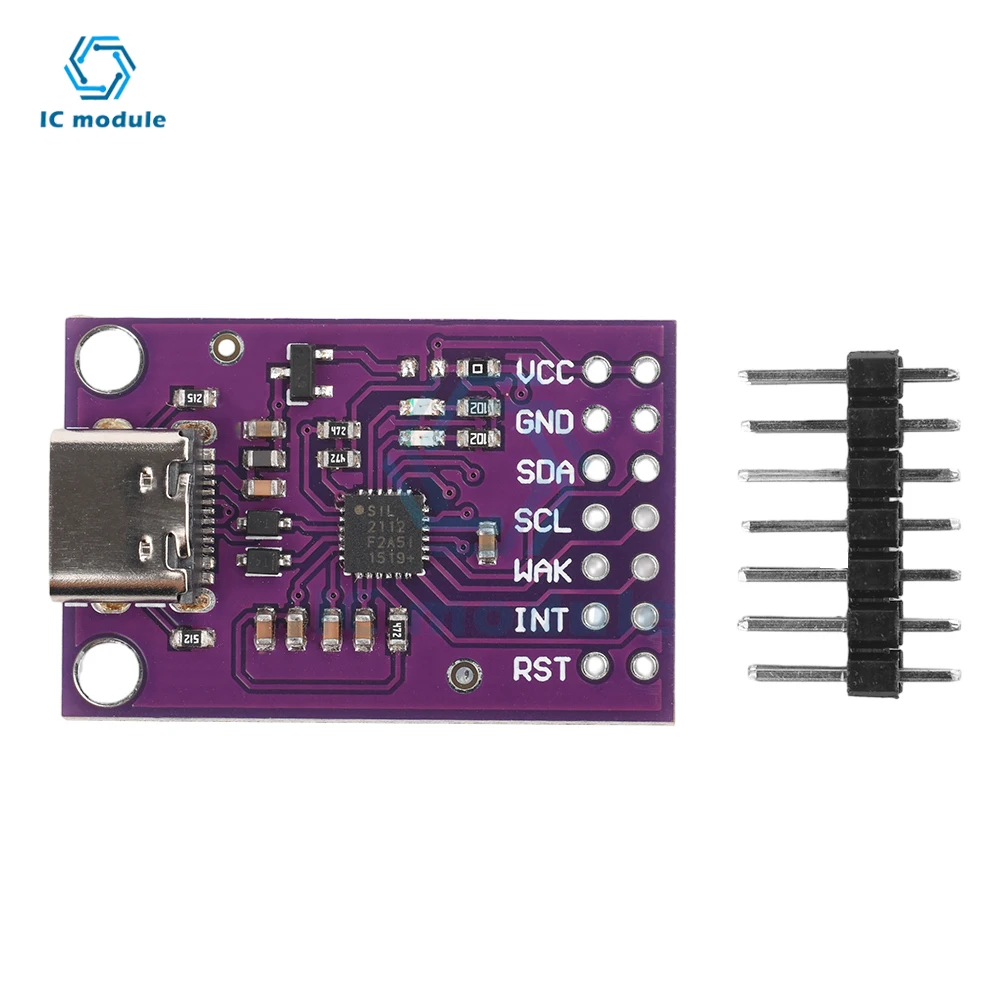 

CP2112 Module Usb To Smbus/I2C USB To I2C Communication Module CCS811 Debugging Board Type-C