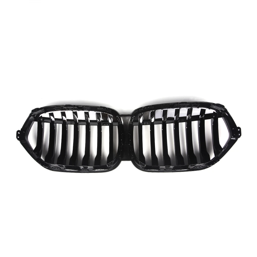 

Gloss Black Single Slat Car Front Kidney Bumper Center Mesh Grille Grill for BMW X1 F48 F49 2019+ Social Media