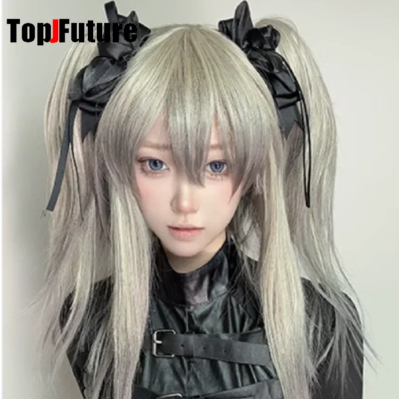 Fabric material Harajuku Gothic Lolita Y2K girl hairgrips bat Hairpin clip Subcultural Black Rose Double ponytail clip