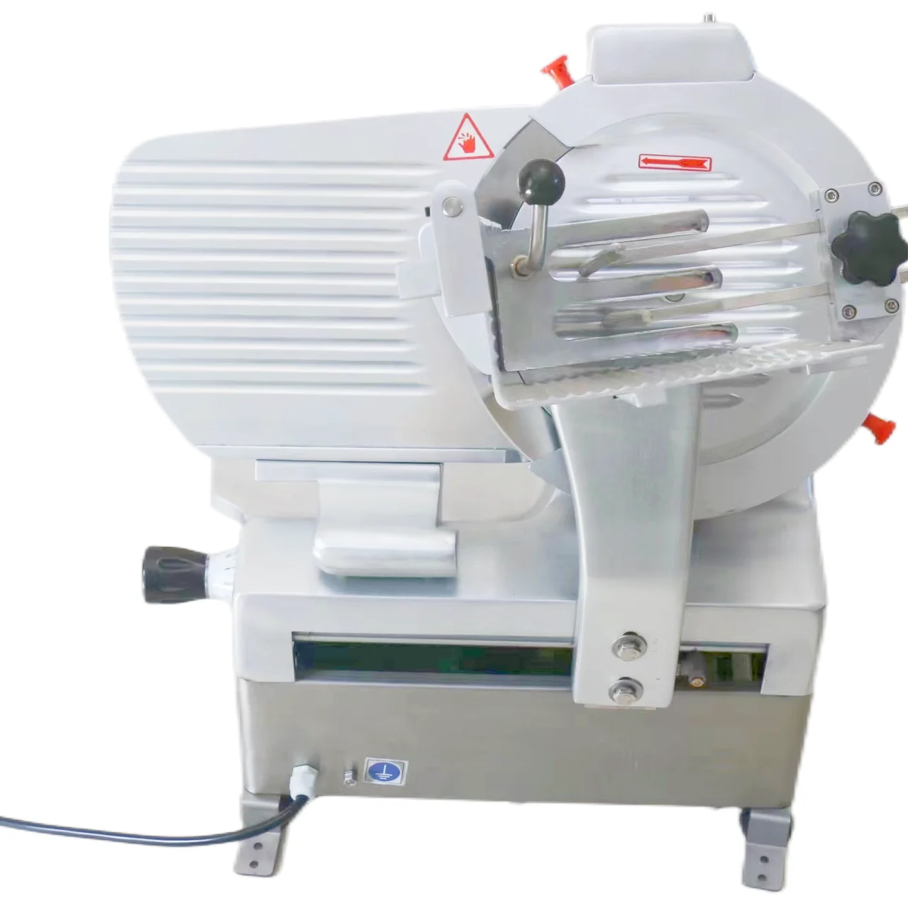 230V/50HZ-110V/60HZ Fully Automatic Aluminum-Magnesium Alloy Frozen Meat Slicer 300mm Blade Adjustable Thickness  Brand 1