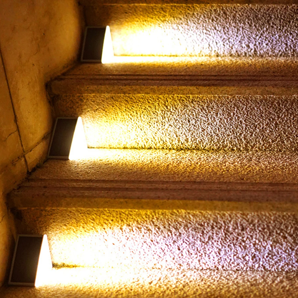 

Solar Step Lights Outdoor Led Deck Stair Pathway Lights Solar Powered Waterproof Yard Lamp For Porch Landscaping