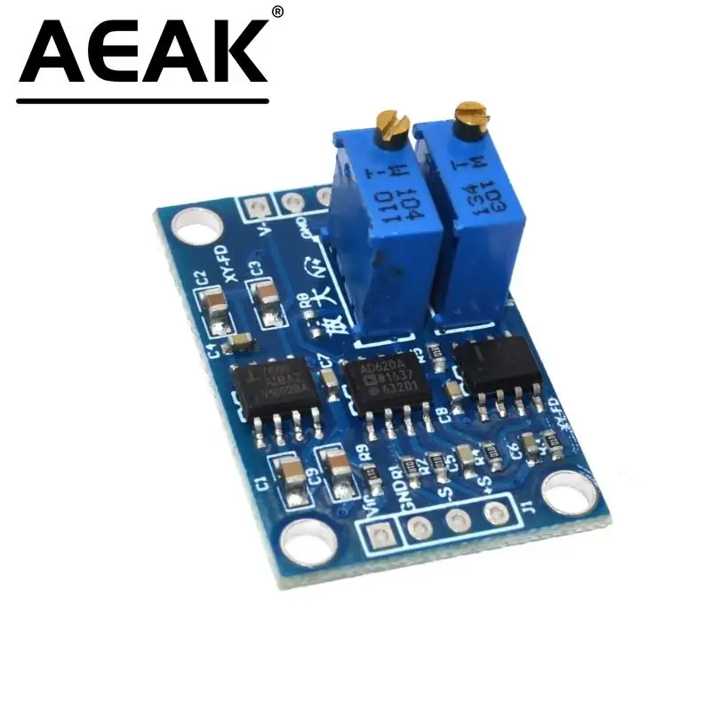 AD620 Signal Amplifier Adjustable AD620 transmitter Millivolt amplifier/small signal meter amplifier