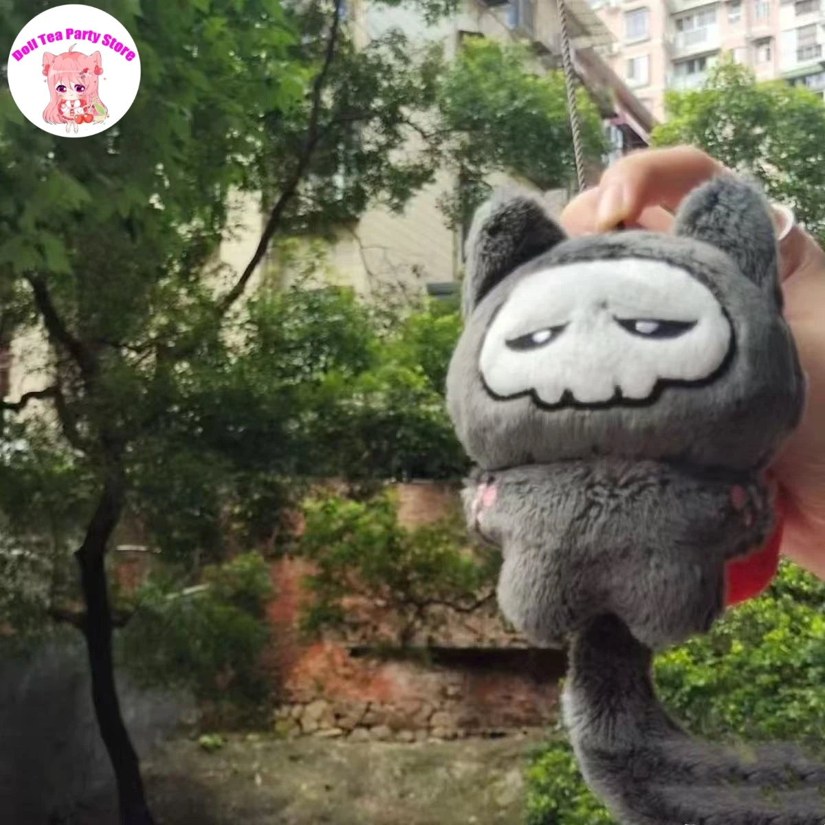 

Cute Game Ghost Attribute Plush Doll Figures Dolls 10CM Bag Charm Pendant Keychain Toy Plushie Mascot Ornament Gift