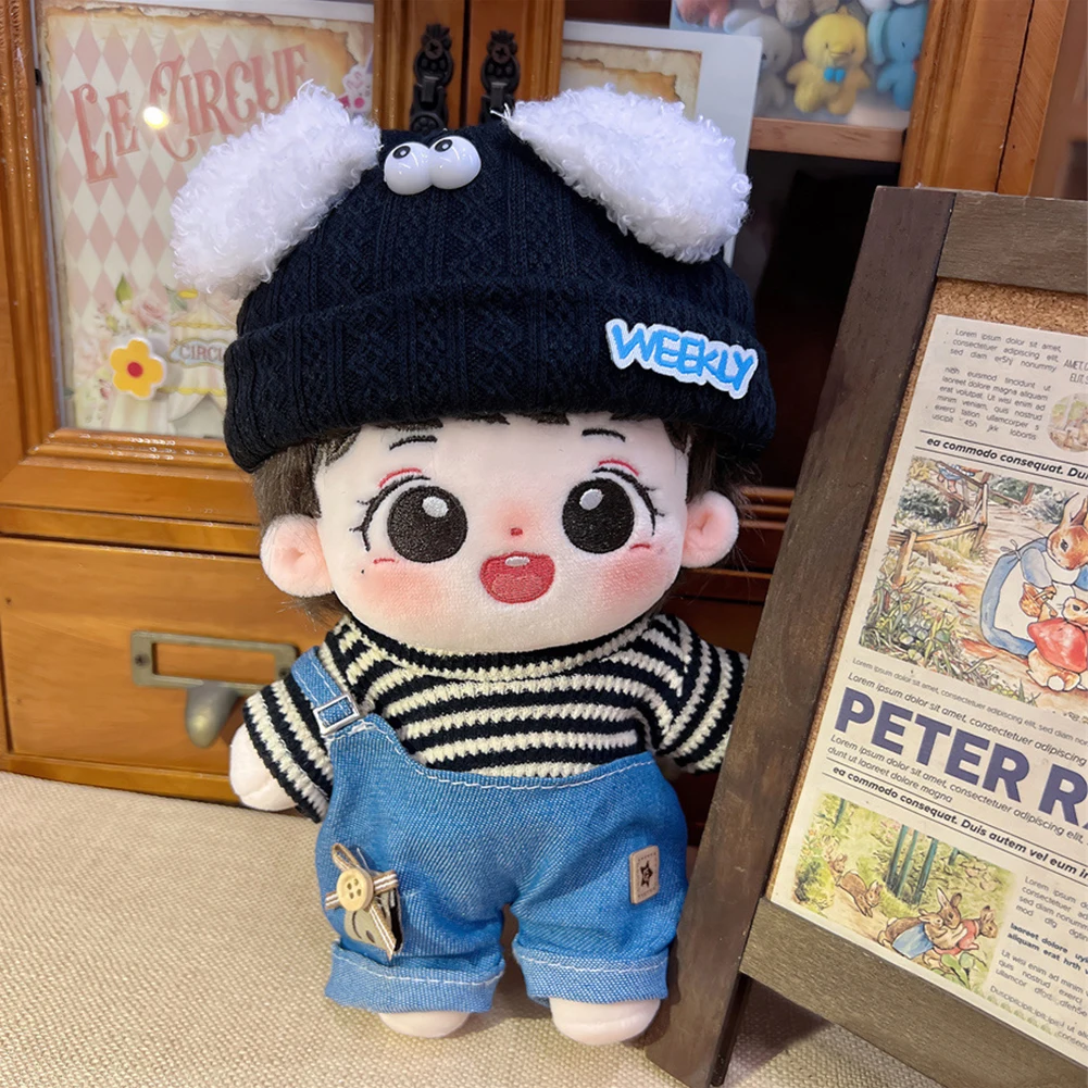 20CM Cotton Doll Rompers Cartoon Plush Doll Replacement Outfit Playing House Accessories Mini Clothes Kid Gift labubu ropa