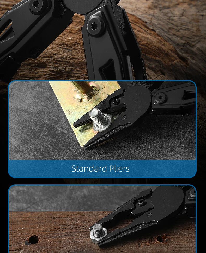 LETGOS Multitool Faltbare Zange Klappbare Schere mit Tasche Tägliche EDC-Ausrüstung Multifunktionale Werkzeuge für Camping, Überleben und Outdoor-Aktivitäten – Detail 6