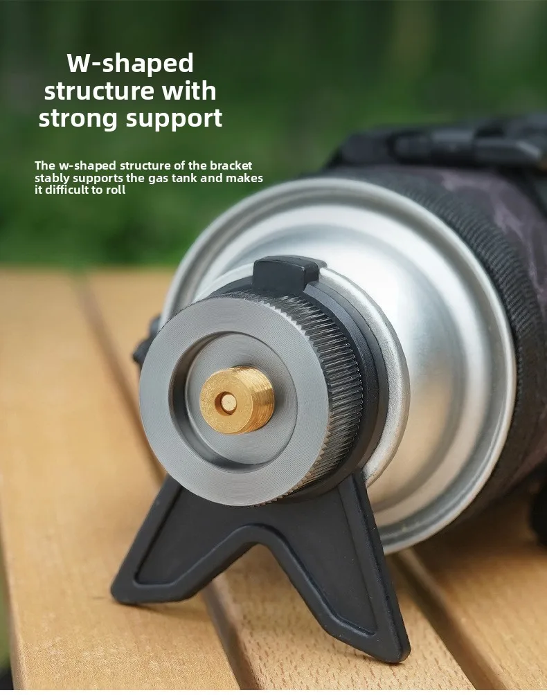 Butan Adapter Mit Halterung Outdoor Butan Gas Umwandlung Joint Camping Herd Adapter Schraube Ventil Ausgang Düse Flasche Adapter – Detail 21