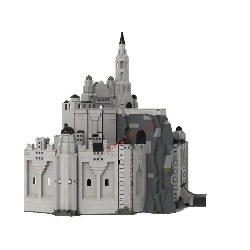 4337 Stuks Moc Beroemde Ringen Filmarchitectuur De Witte Stad Ultieme Collectie Diy Creatieve Ideeën Childentoy Cadeau Buildingblock