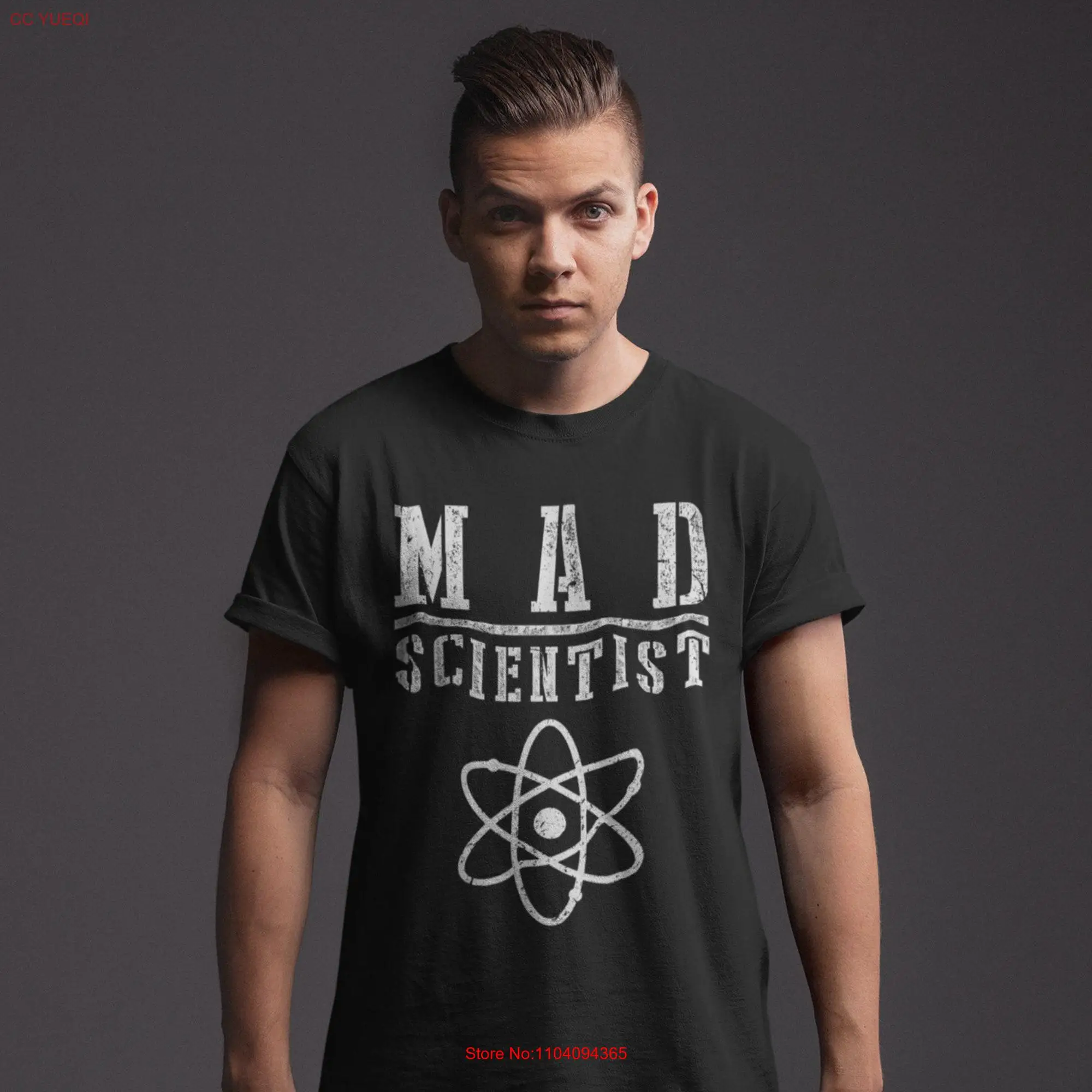 Science Humor Unleashed Wear the Mad Scientist Funny Chemistry Physics T Shirt long or short sleeves