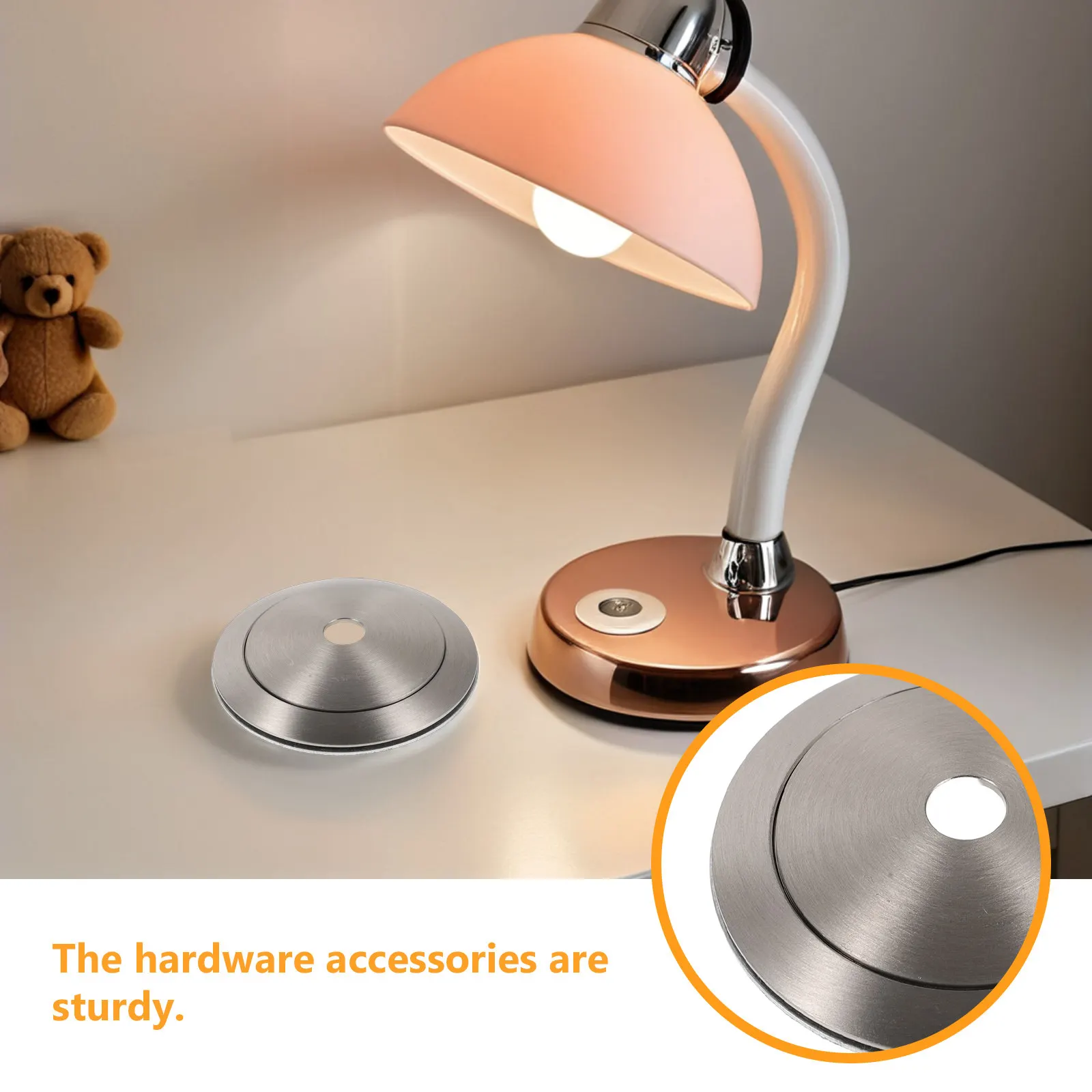 Metal Lampshade Ring Adapter Stainless Steel Copper Finish Light Shade Gasket Washer Replacement Rings for Table Floor Pendant