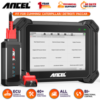 ANCEL V6 HD Heavy Duty Truck Scanner Diesel Diagnostic Scan Tool 40+ Resets ECU Coding DPF Regen for Cummins Caterpillar Paccar