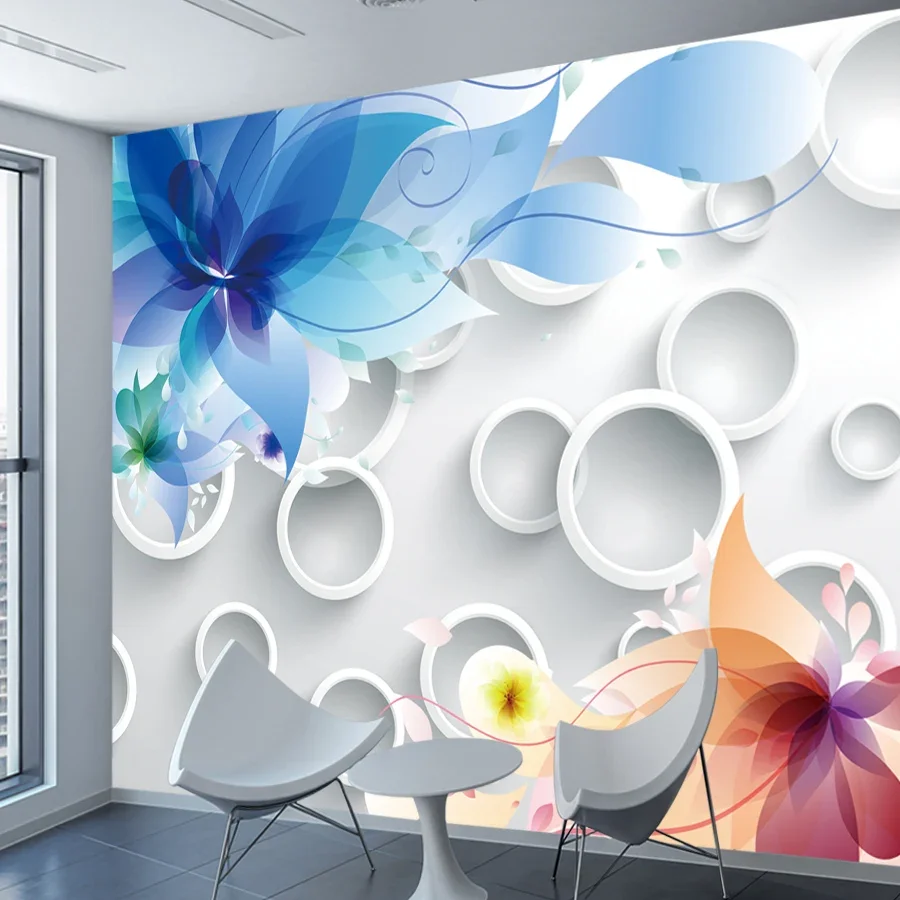 

Modern Self Adhesive Wallpaper Wall Papers Home Decor Panels 3d Wallpapers for Living Room Decoration Flower Geometric Bed Mural
